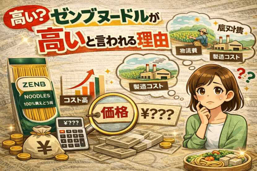 ゼンブヌードルが高いといわれる理由3つ